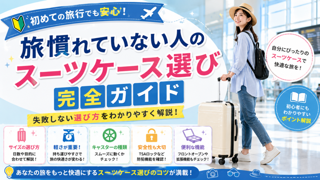 旅慣れていない人のスーツケース選び完全ガイド