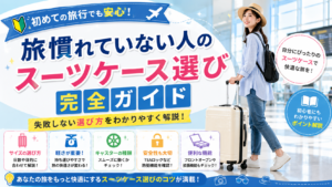 旅慣れていない人のスーツケース選び完全ガイド